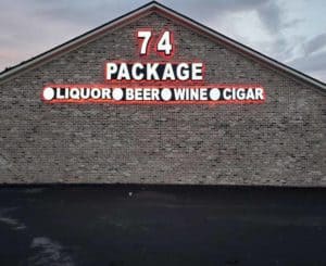 74 package liquor beer wine LED sign