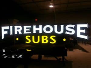 firehouse subs LED sign