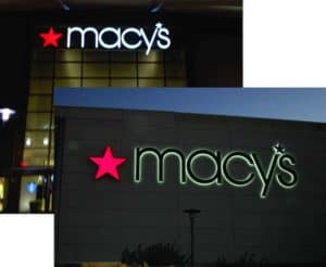macy's LED sign