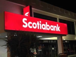 scotiabank LED sign