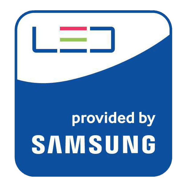 samsung led provided by logo